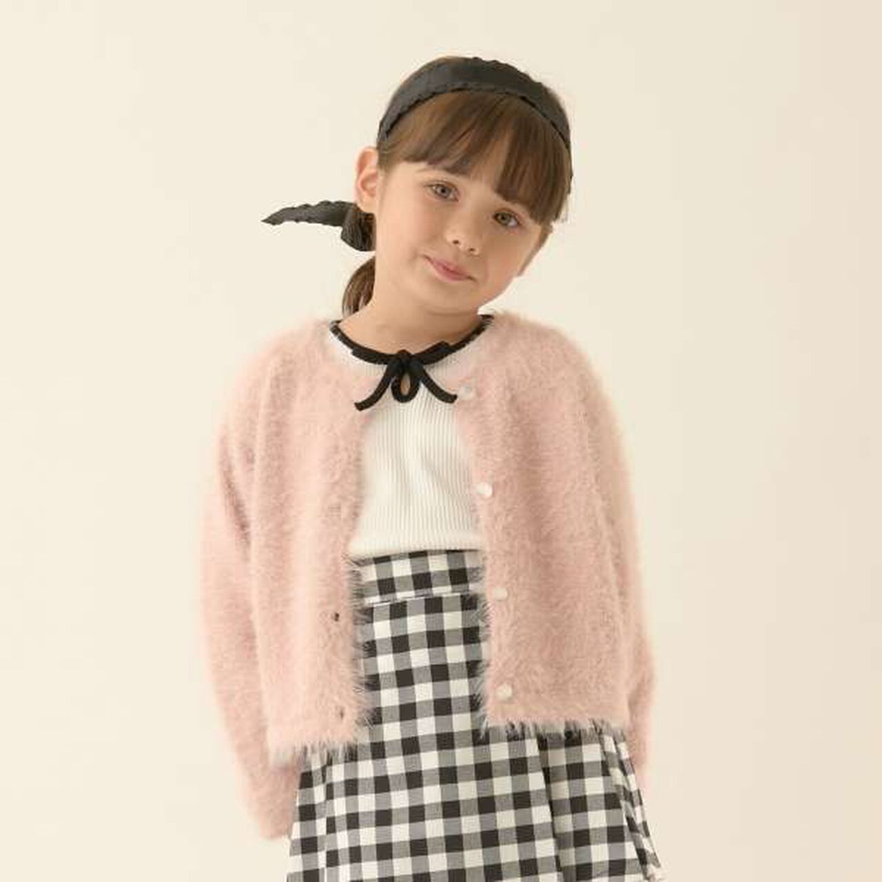 Shaggy Knit Cardigan,Red, large image number 21