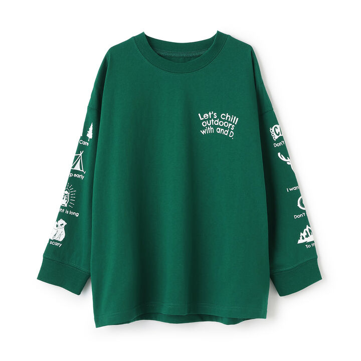 100% Cotton Assorted Sleeve Printed Long Sleeve T-Shirt,Cinnamon, medium image number 19