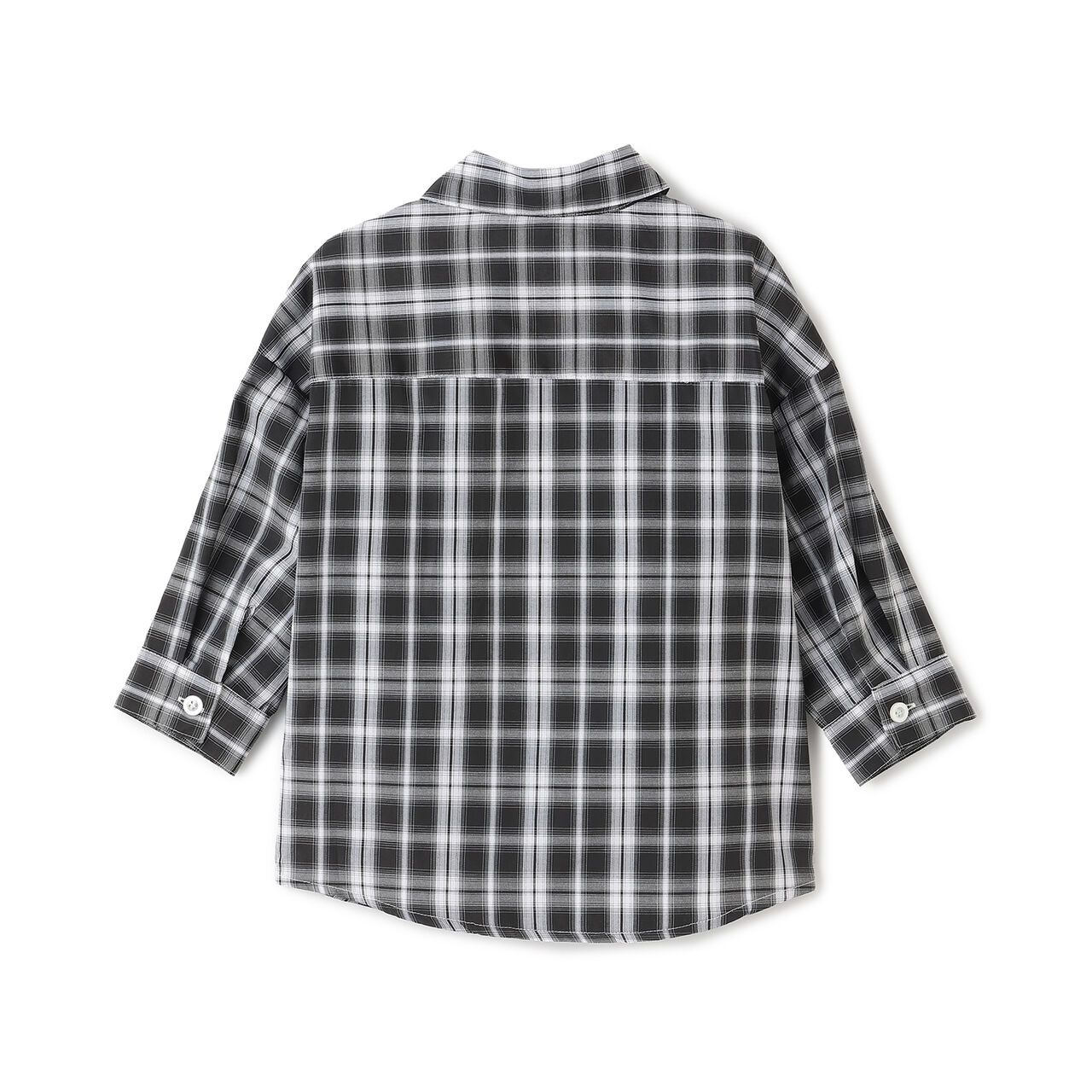 [Inner Wear Set] Long-Sleeve Checkered Shirt,Black, large image number 18