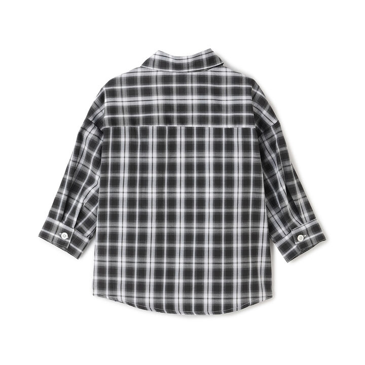 [Inner Wear Set] Long-Sleeve Checkered Shirt,Black, medium image number 18