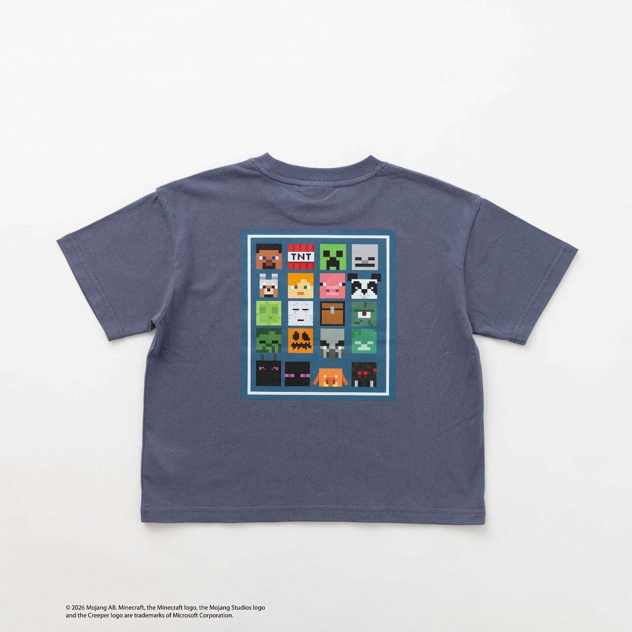[Minecraft] Icon Block Back Short-Sleeve T-Shirt,White, large image number 14