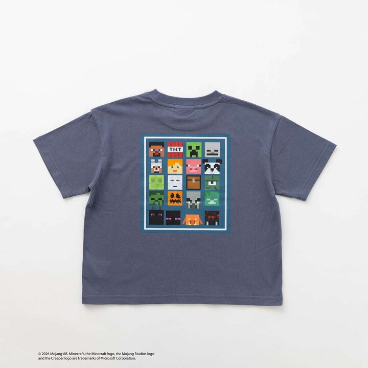 [Minecraft] Icon Block Back Short-Sleeve T-Shirt,White, medium image number 14