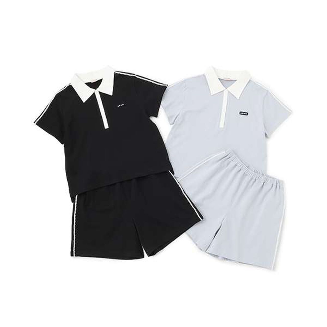 [Link/Cool Touch] Polo Outfit Set,Black, large image number 11