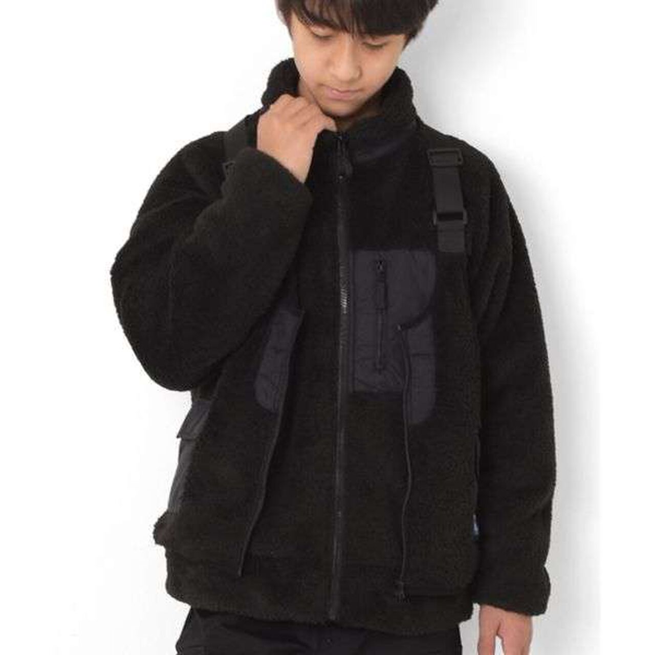 [Penfield] Boa Vest,Black, large image number 0