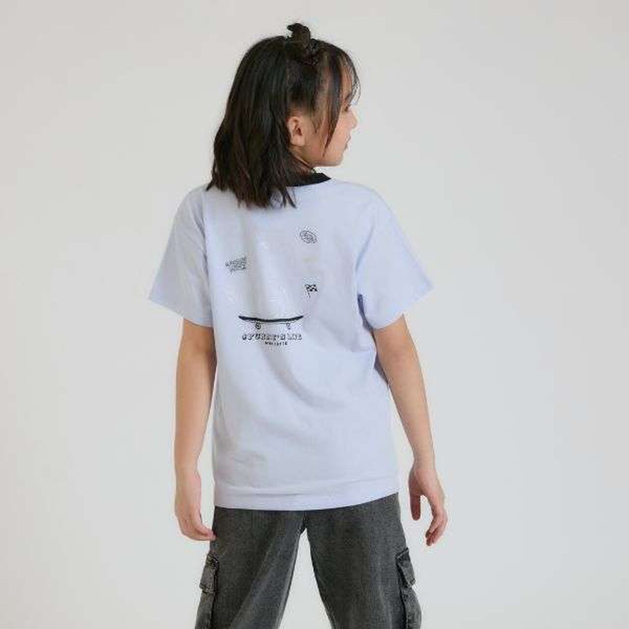 Daily Price Foil Print Skateboard Bear Short Sleeve T-Shirt,Pink, large image number 22