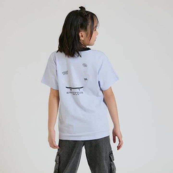 Daily Price Foil Print Skateboard Bear Short Sleeve T-Shirt,Pink, medium image number 22