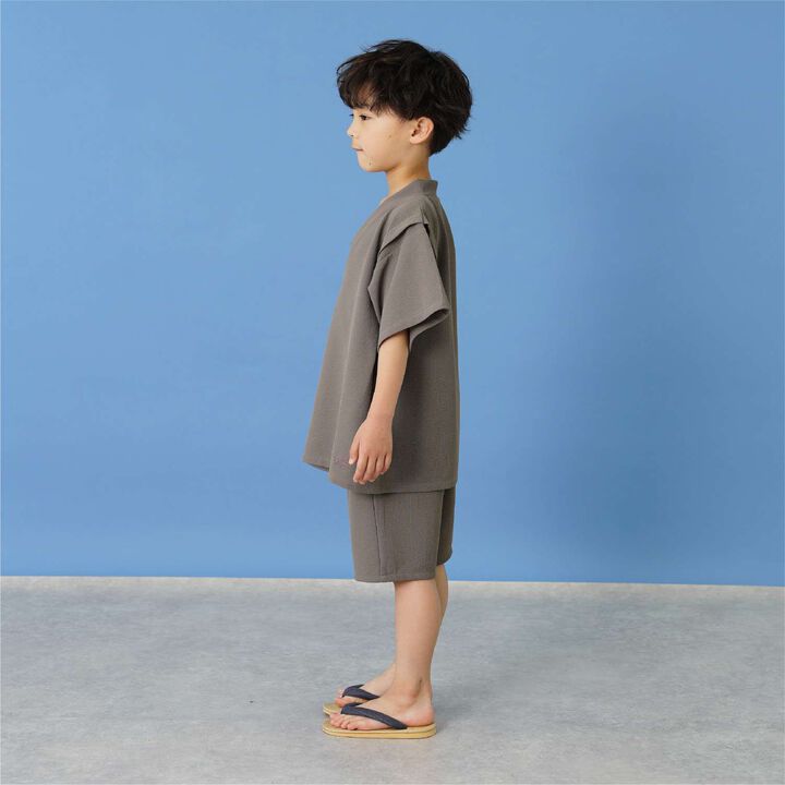 [Quick-Dry] Breathable Jinbei Set,Greige, medium image number 3