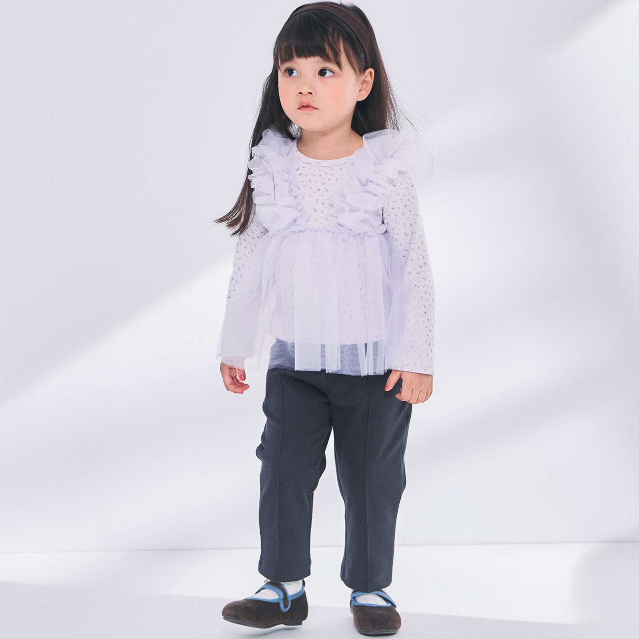[Link] Tulle Docking Top,Lavender, large image number 2