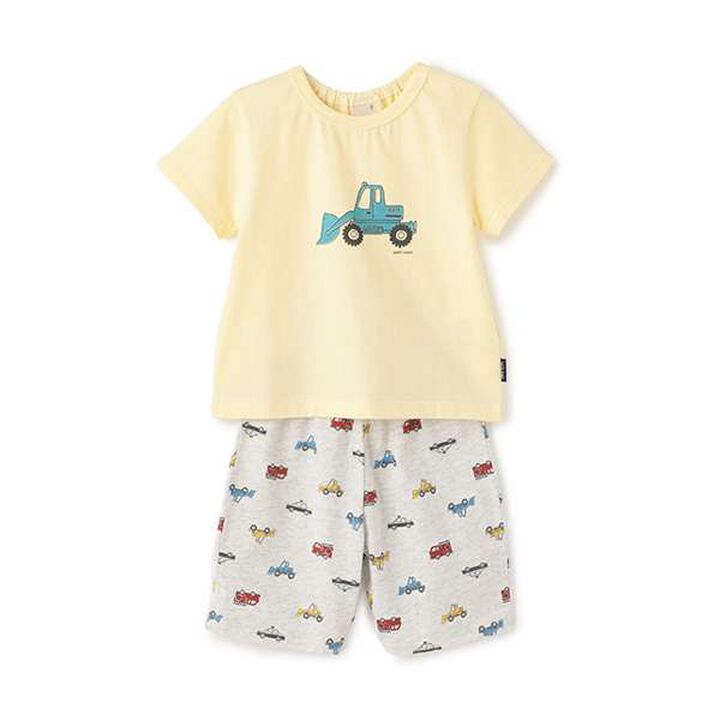 [Web Exclusive] Boys Short-Sleeve Pajamas,Cream, medium image number 0