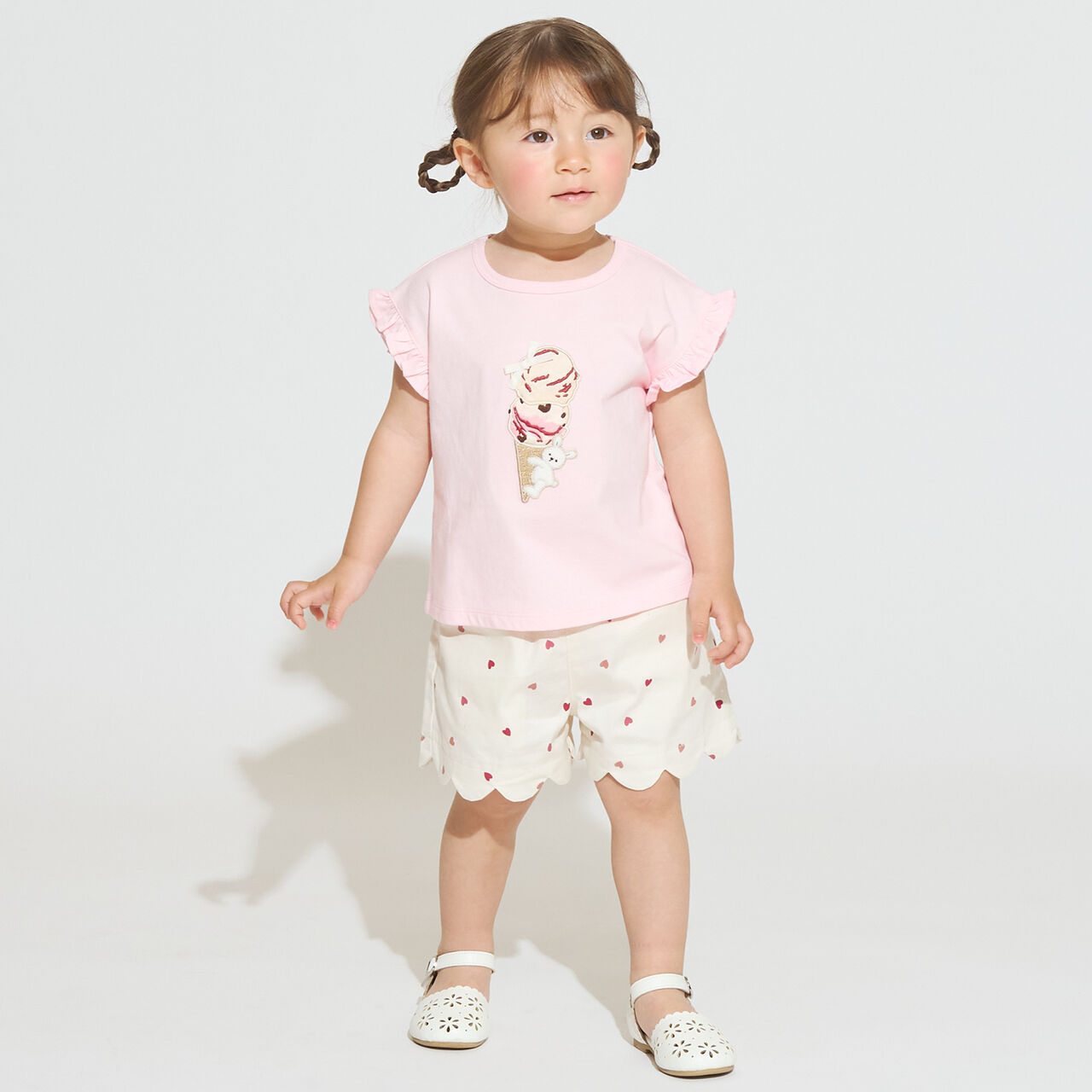 [31 Ice Cream] Cool Sensation Graphic Short Sleeve T-Shirt,Dark red, large image number 3