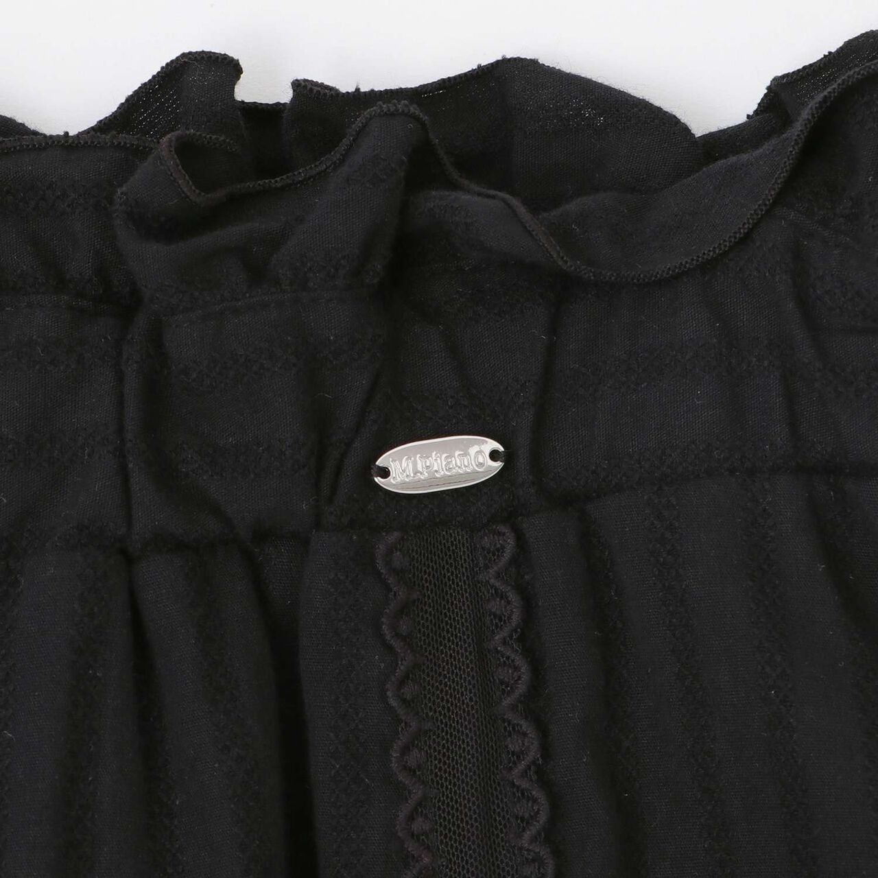 Lace Tiered Skirt,Off white, large image number 3