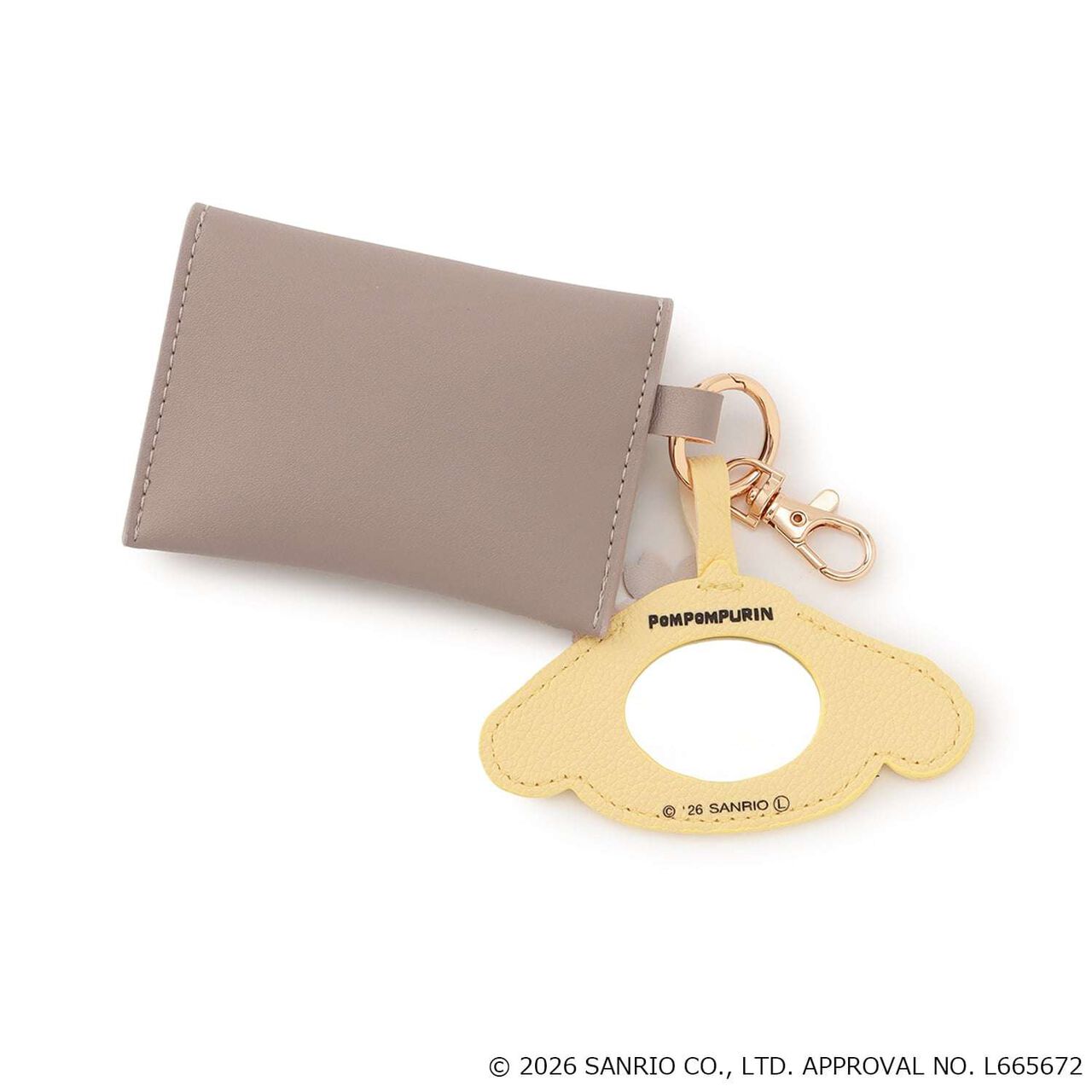 [Sanrio Characters] Mirror Face Charm,Lemon yellow, large image number 1