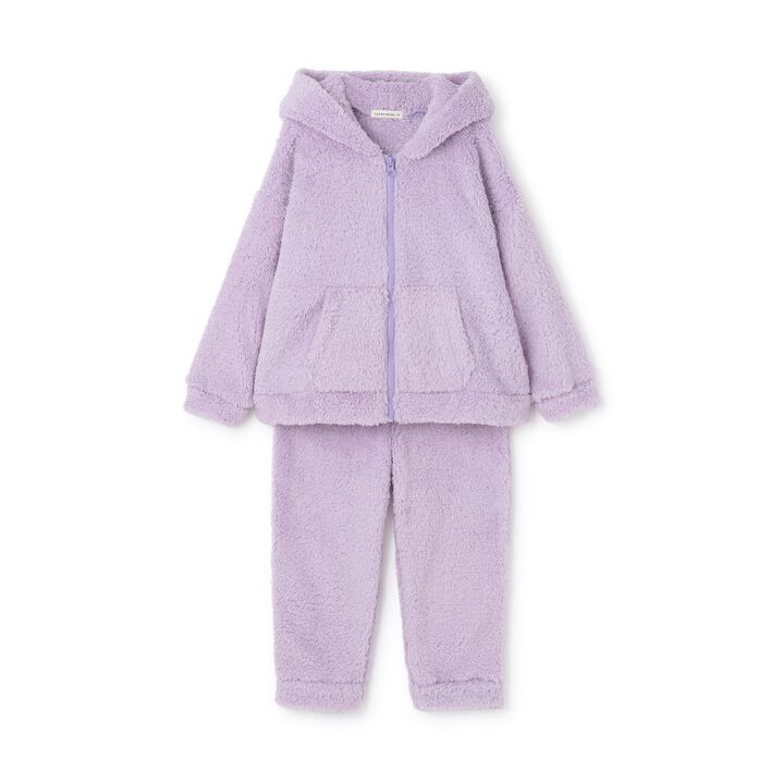 Bunny & Cat Hoodie & Pants Set,Lavender, medium image number 4