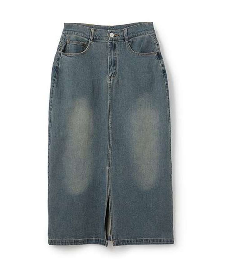 Denim Long Skirt,Gray, medium image number 11