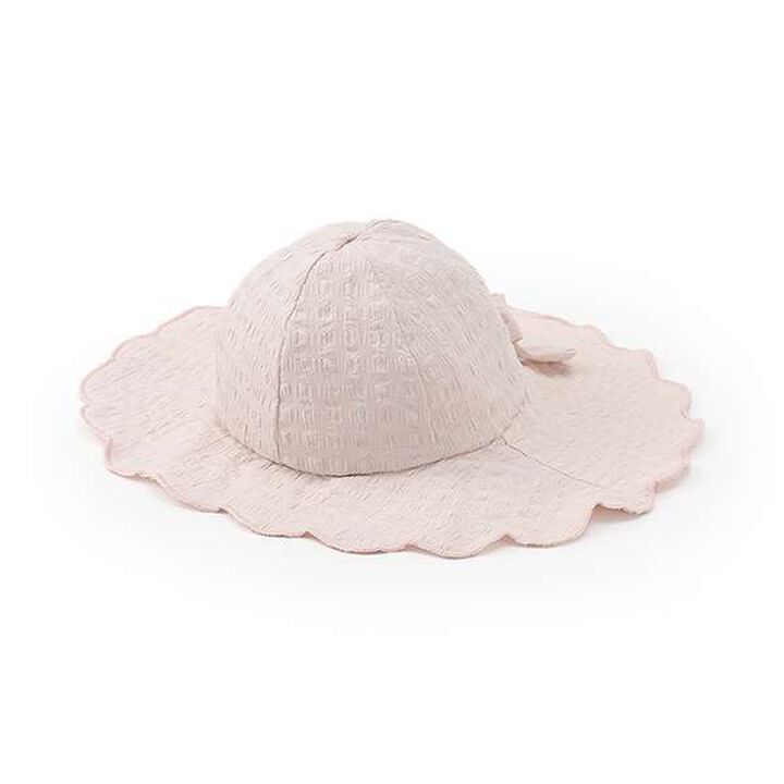 Scallop Trim Sun Hat,Light pink, medium image number 0