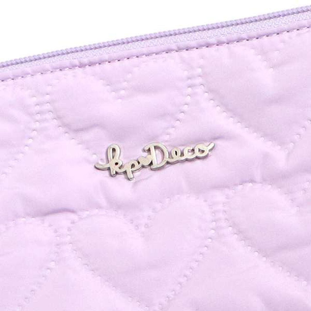 KPDECO Heart Quilt Shoulder Bag,Lavender, large image number 5