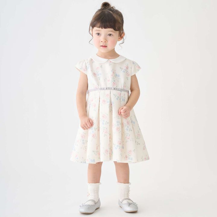 Collared Tuck One-Piece Dress,Multi color, medium image number 0