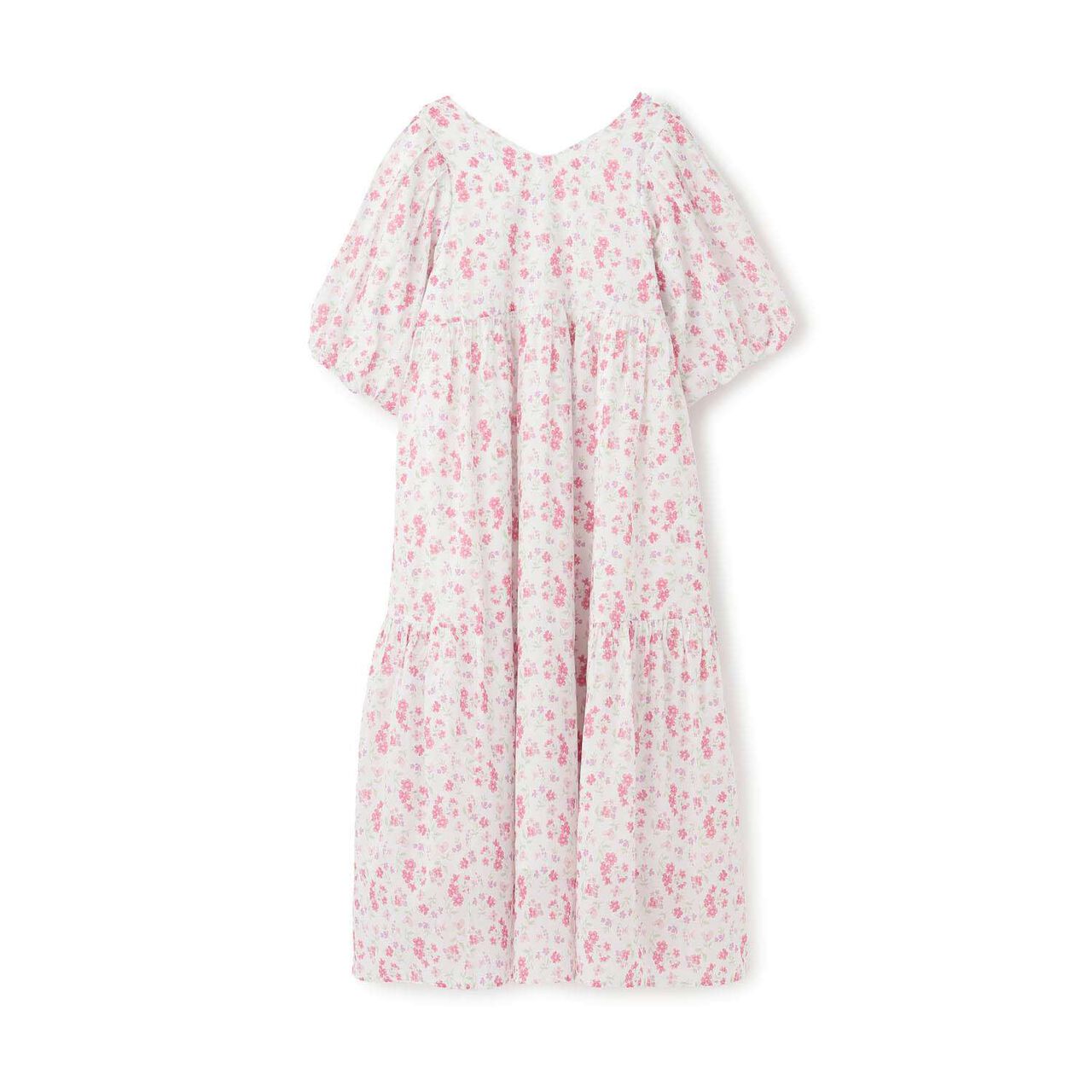 [Parent-Child Matching] Floral A-Line One-Piece Dress,Pink, large image number 1