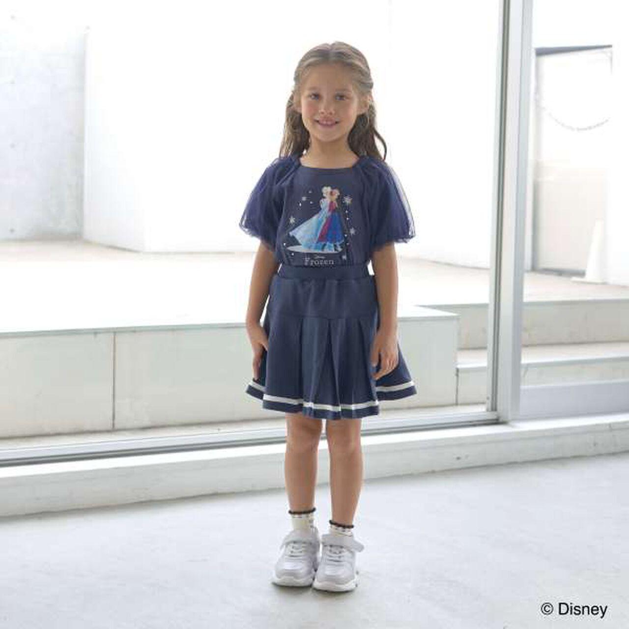 [Frozen] [Soft Cotton] Anna and the Snow Queen / Sparkling T-Shirt,Off white, large image number 7