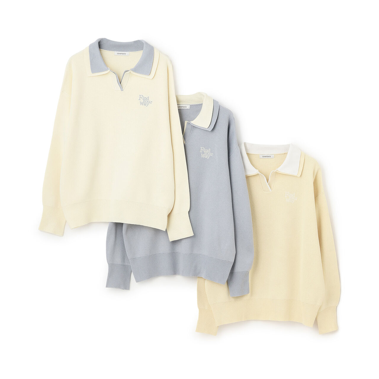 [Arael] Double Collar Skipper Knitwear,Yellow, large image number 7