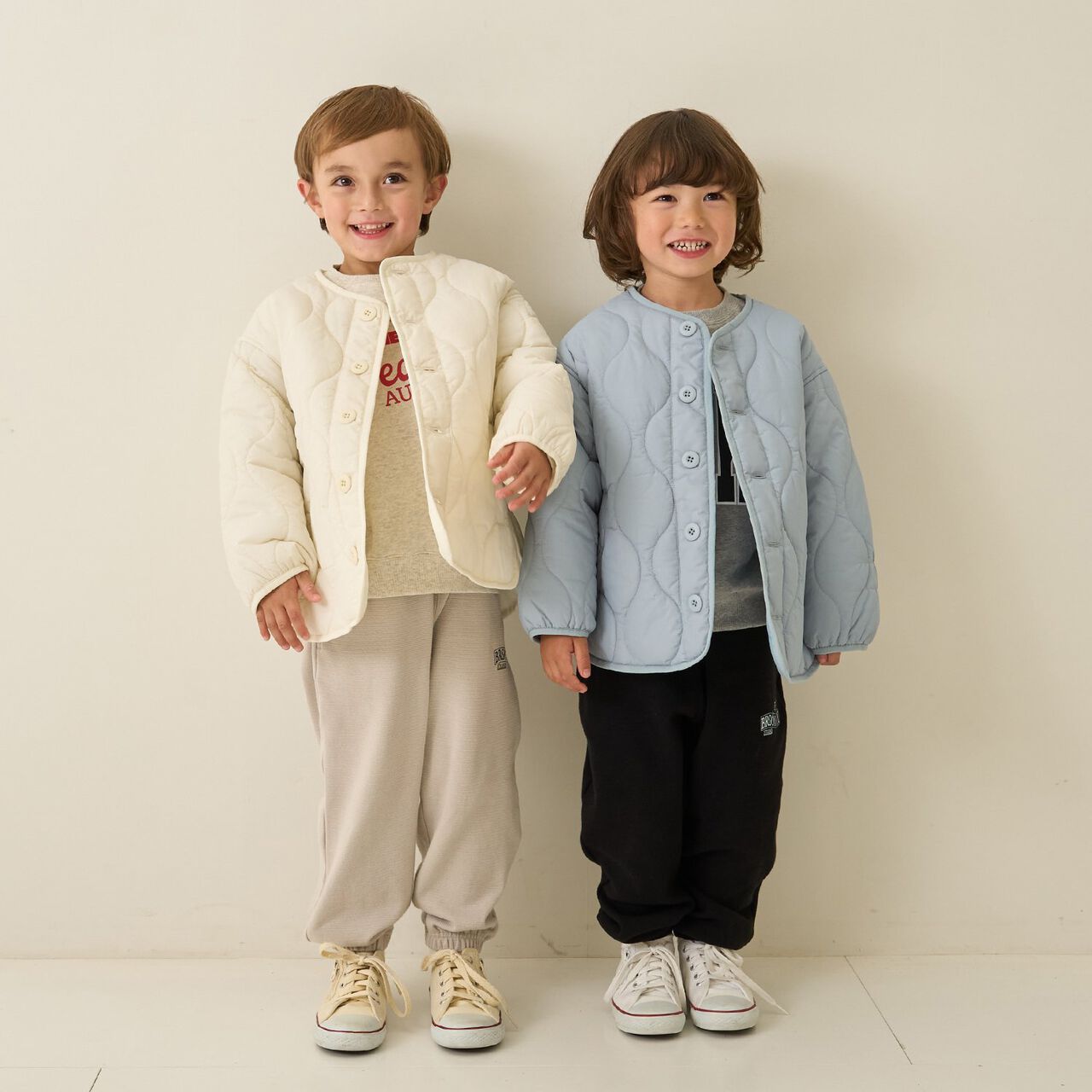 [Mix and Match Series] Quilted Jacket,Off white, large image number 36