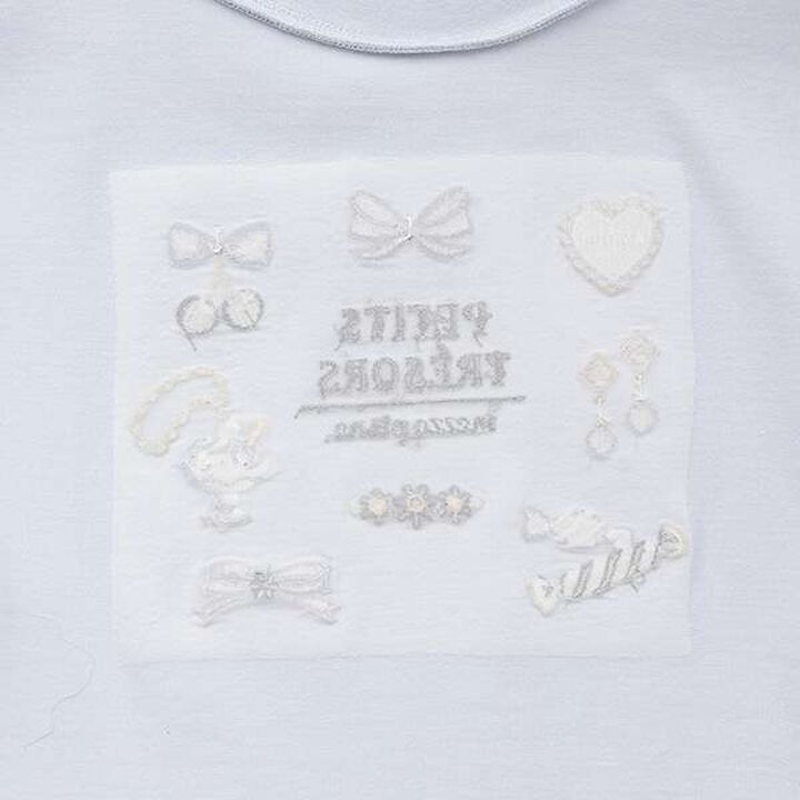 Antibacterial Deodorant Accessory Motif Long-Sleeve T-Shirt,Off white, medium image number 4