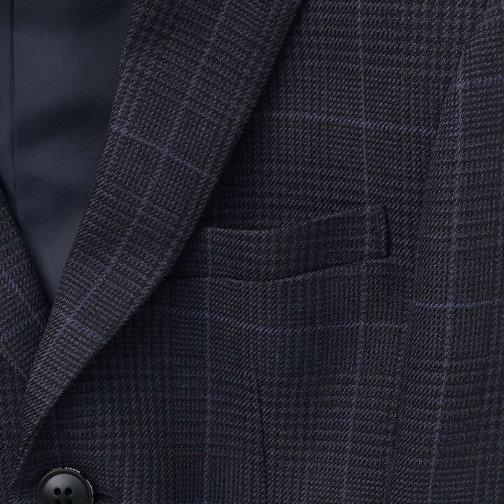 [Formal] Checkered Jacket & Half Pants Set,Light khaki, medium image number 12