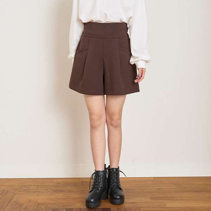 Cut High-Waist Shorts,Gray, medium image number 19