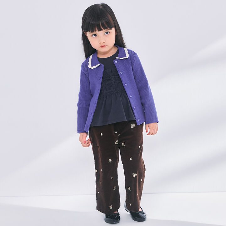 Link Collar Knit Cardigan,Top gray, medium image number 2