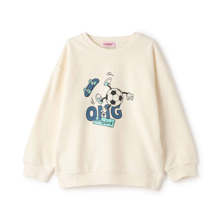 OMG Print Pullover,Blue green, medium image number 12