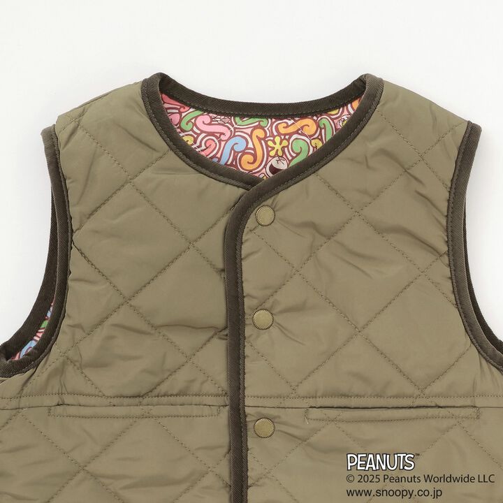 [PEANUTS] Reversible Vest,Black, medium image number 5