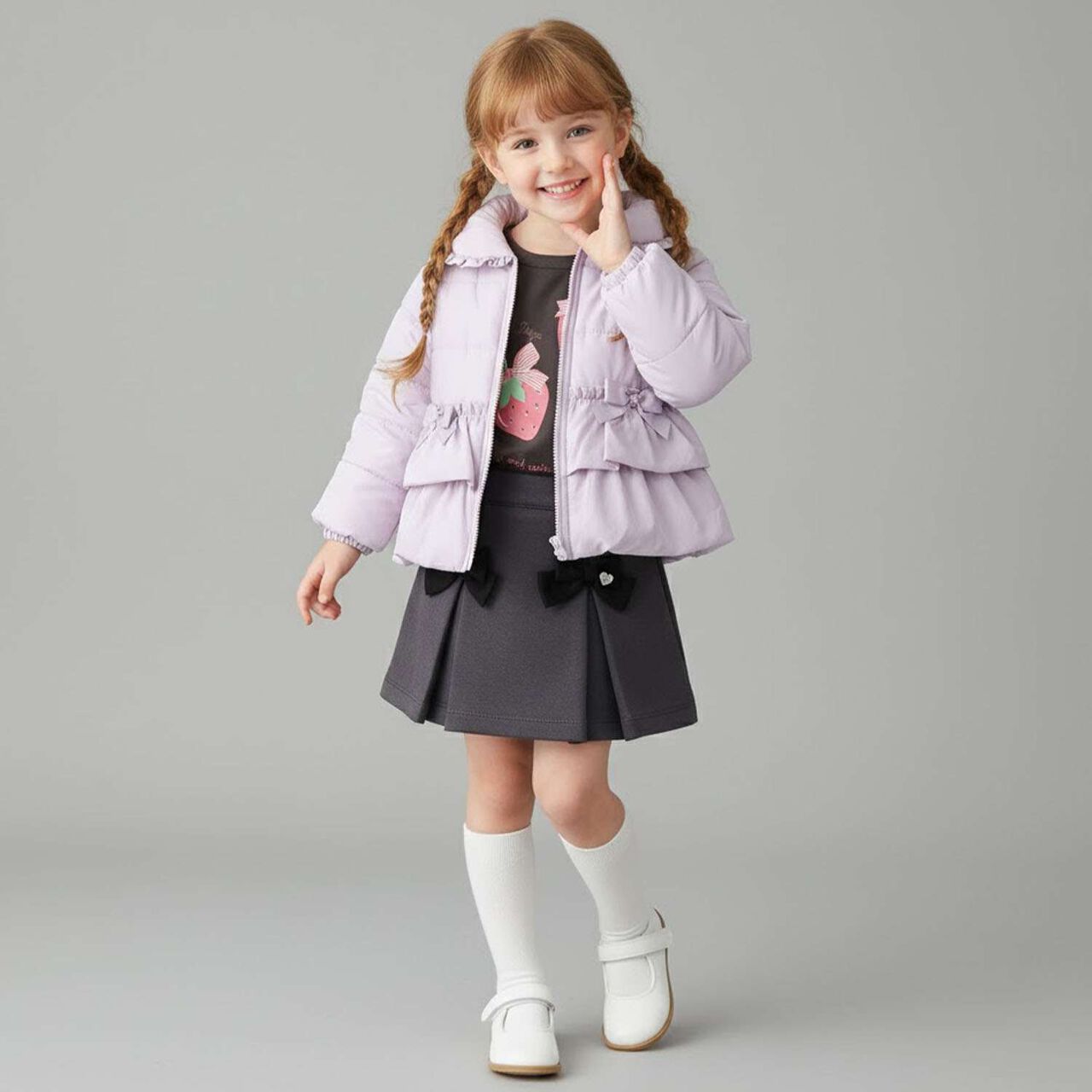 Padded Peplum Blouson,Pink, large image number 22