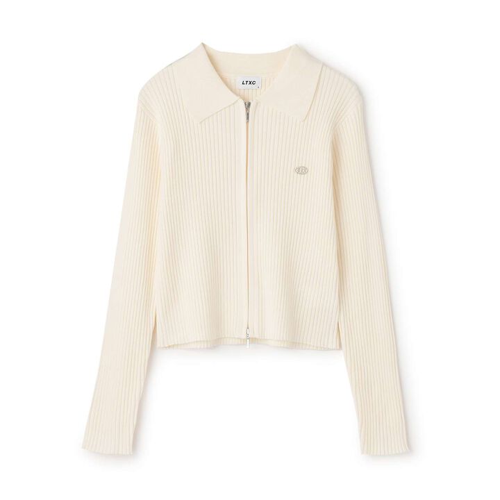 [LTXC] Rib WZIP Cardigan,Brown, medium image number 8