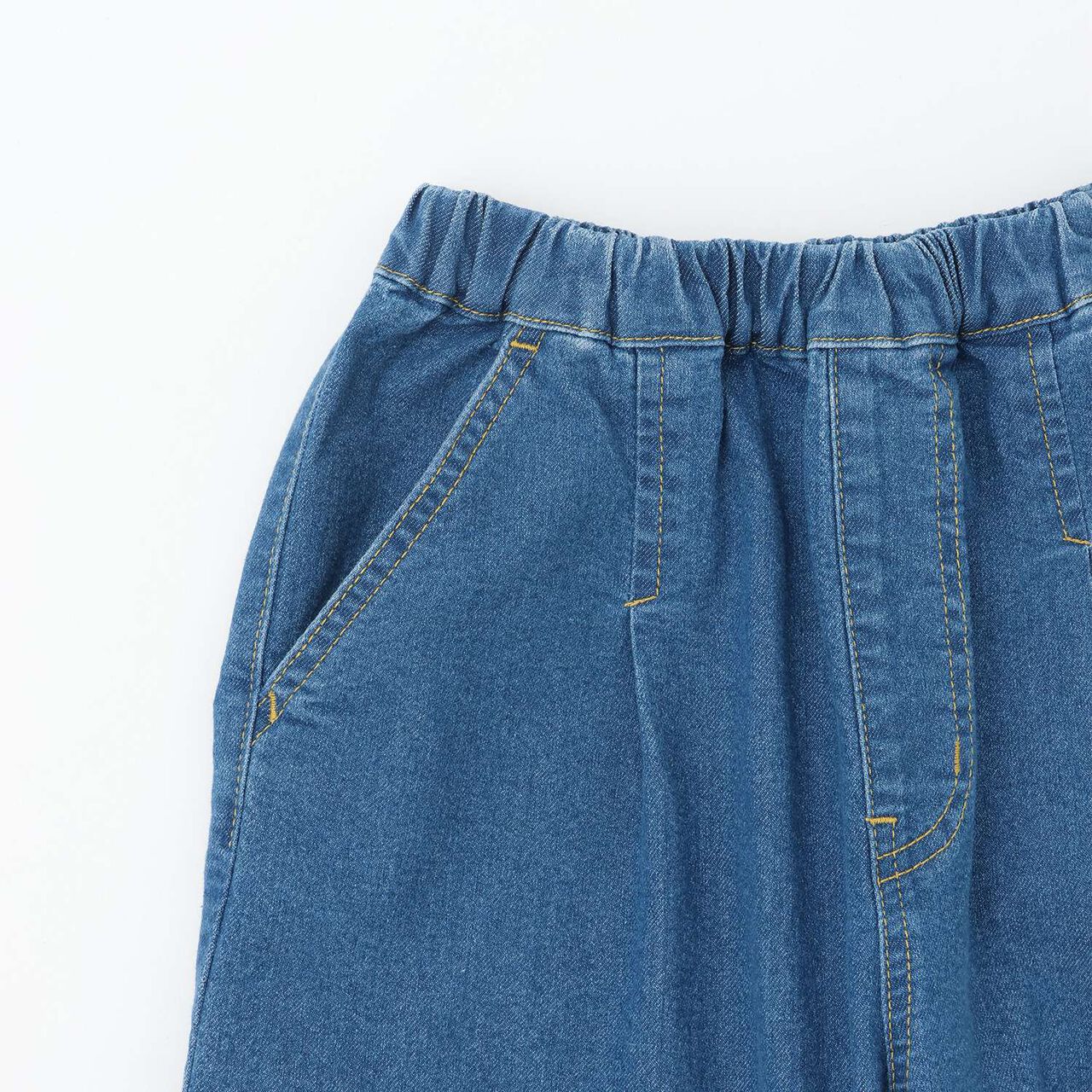 Tuck Balloon Denim Pants [Coordinatable Setup],Blue, large image number 8