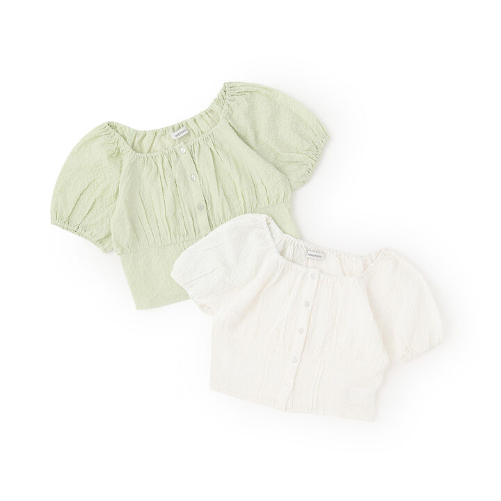 Off-Shoulder Blouse,Light green, medium image number 5