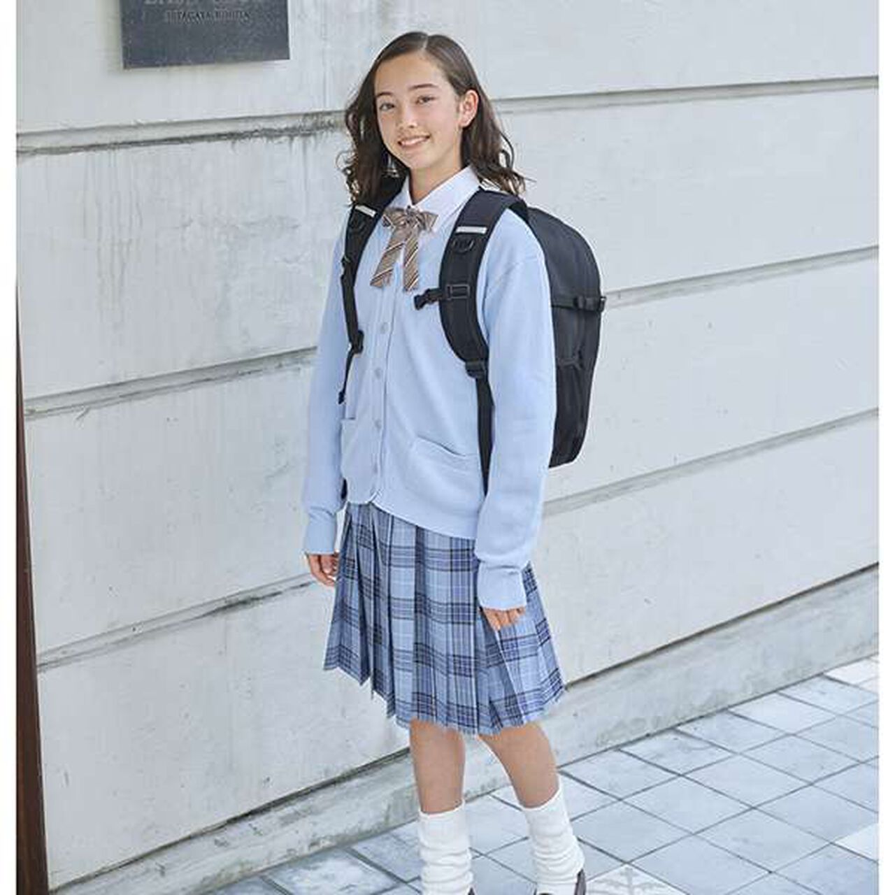 *TW Pleated Check Skirt,Blue, large image number 13