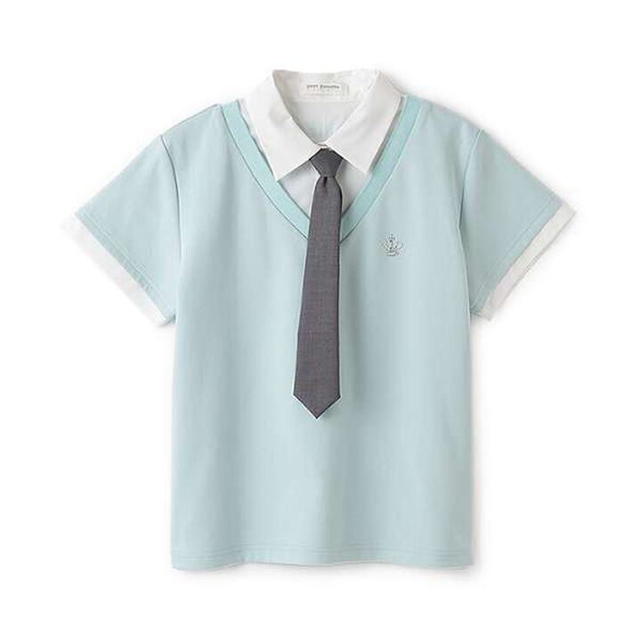 Layered Top with Tie,White, medium image number 13