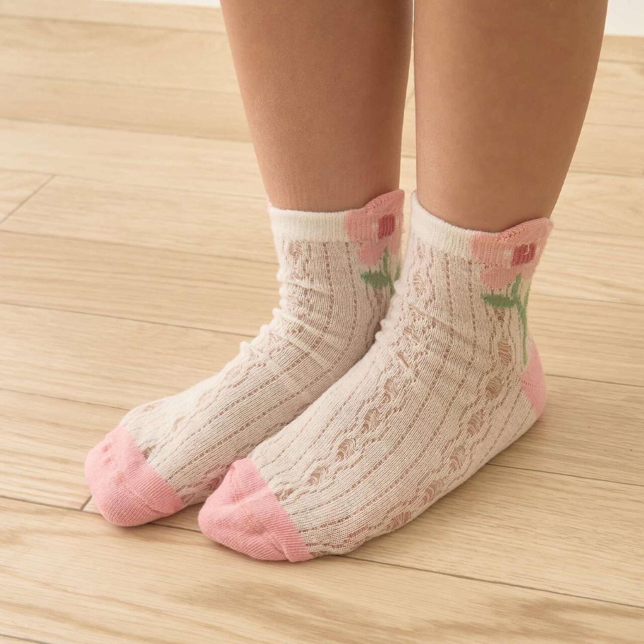 Spring Crew Socks,Yellow green, large image number 11