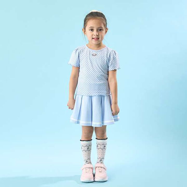 Soft Cotton Mini Puff Short Sleeve T-Shirt with Dot Print,Off white, medium image number 30