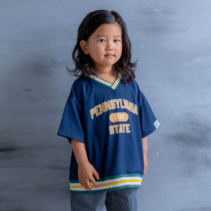 Uniform-Style Short-Sleeve Pullover,Beige, medium image number 21