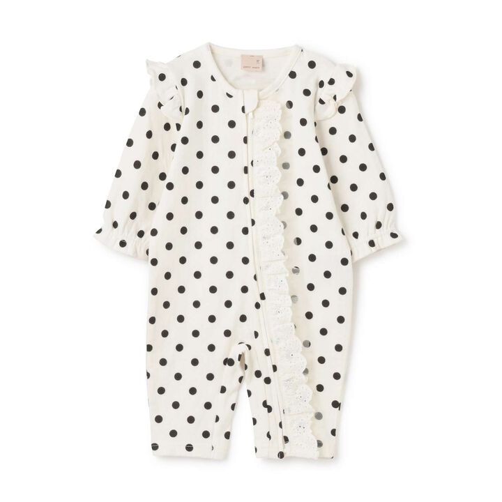 Lace Frill Coverall,, medium