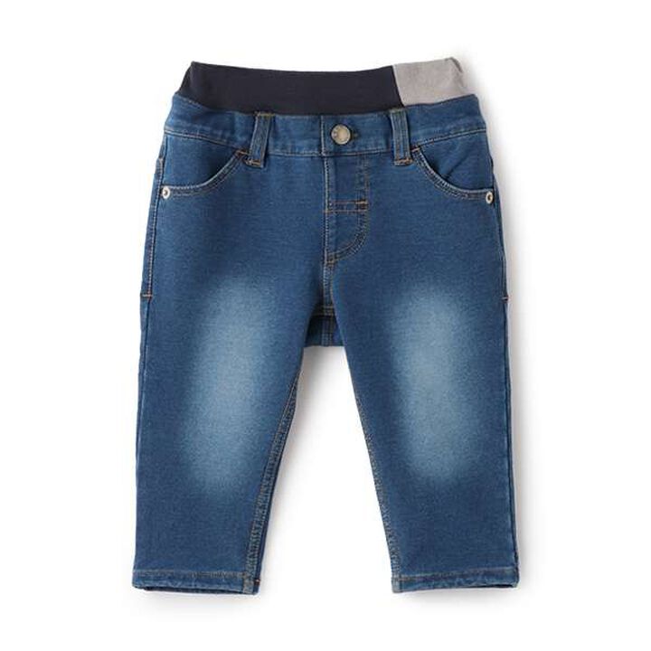 Knit Denim Pants,Navy, medium image number 0