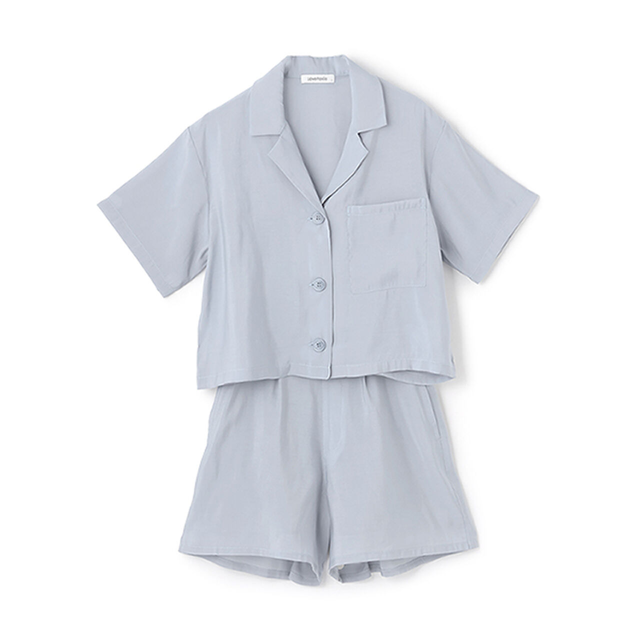 Sheer Shirt Jacket Set,Sax blue, large image number 0