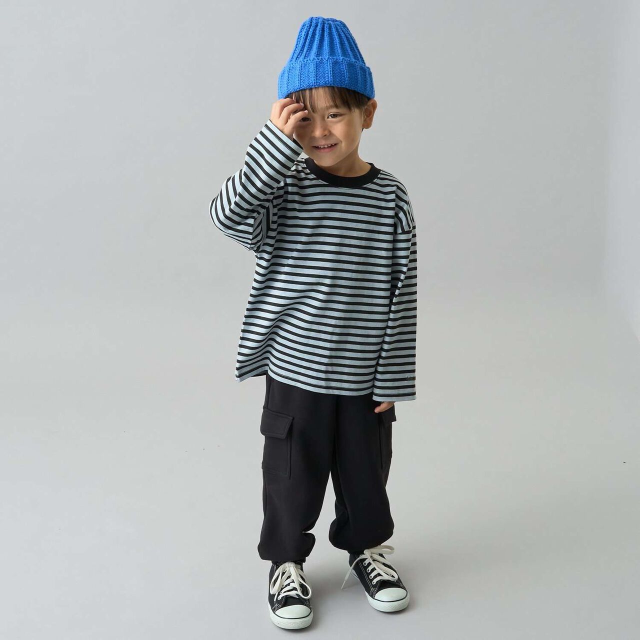 [Daily Standard Wear] Relaxed Oversized Stripe Long-Sleeve T-Shirt,Lilac, large image number 30