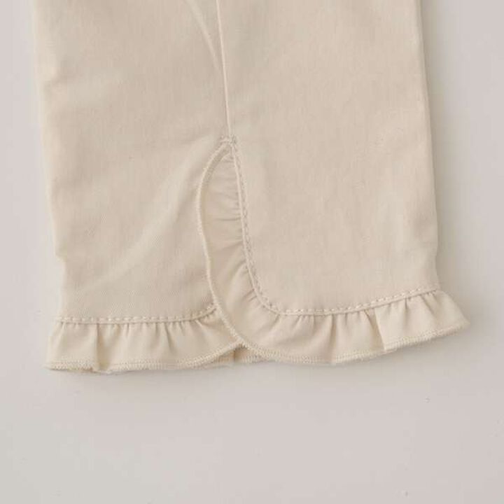 Chibi Frill Stretch Capri Pants,Ivory, medium image number 18