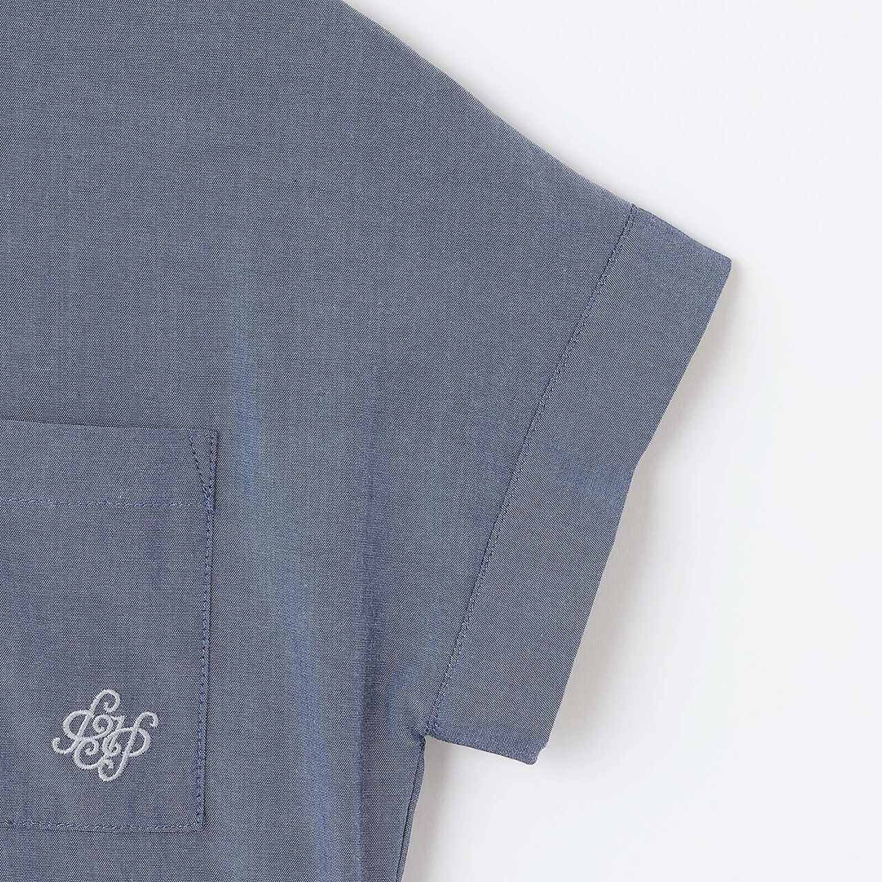 [130cm] Side Ribbon Shirt Dress,Navy, large image number 4