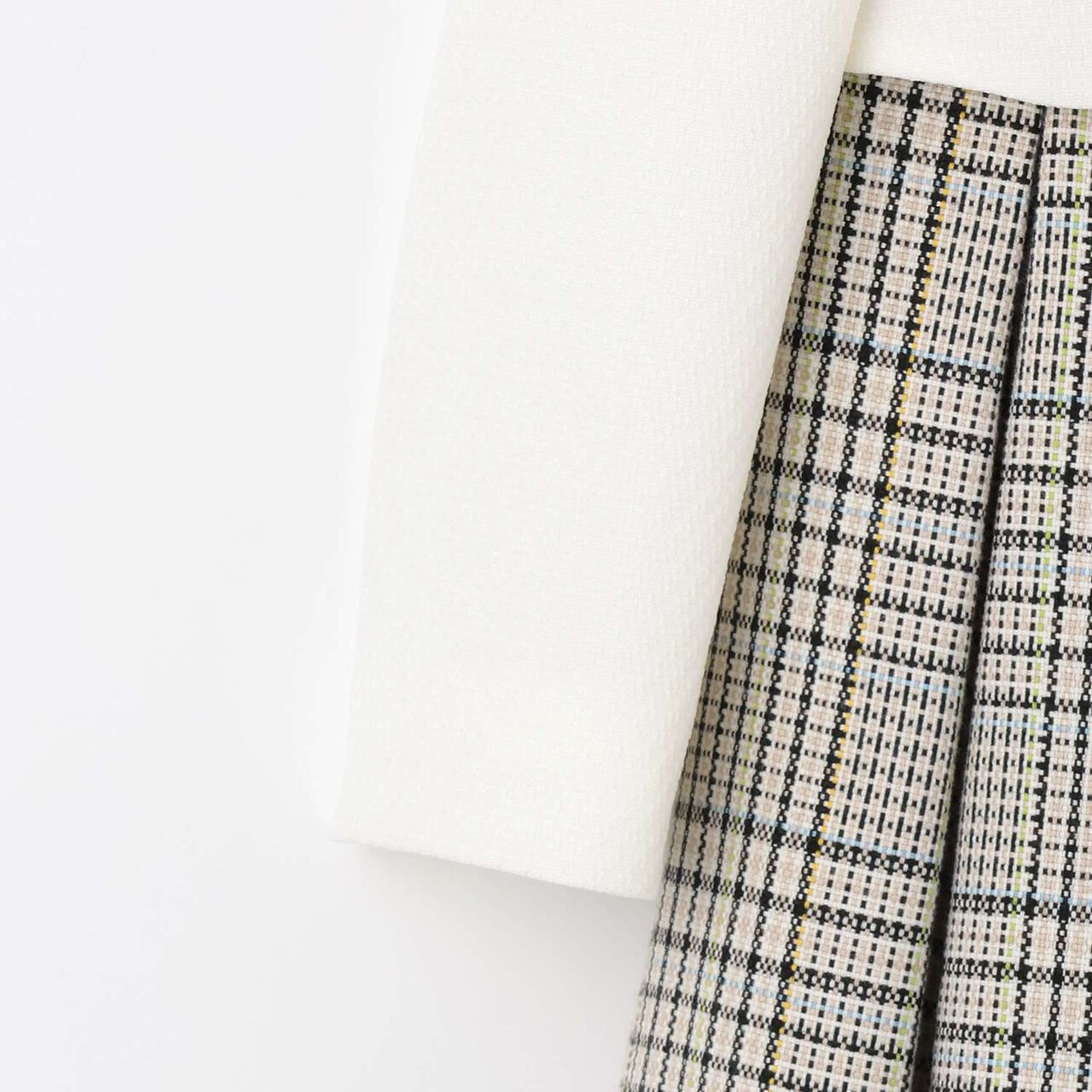 [Formal] Checkered OP + Scallop Trim JK Set,Beige, large image number 11