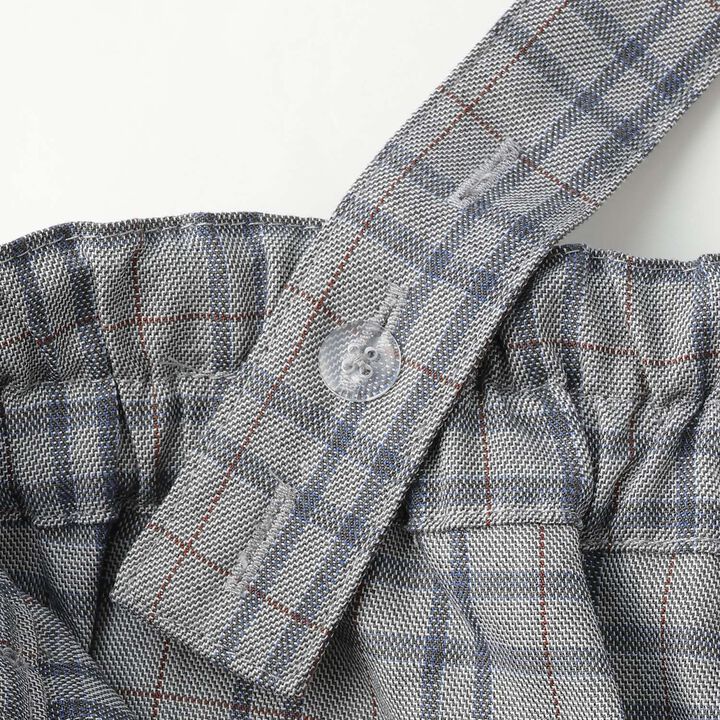 Suspender Wide Pants,Gray, medium image number 4