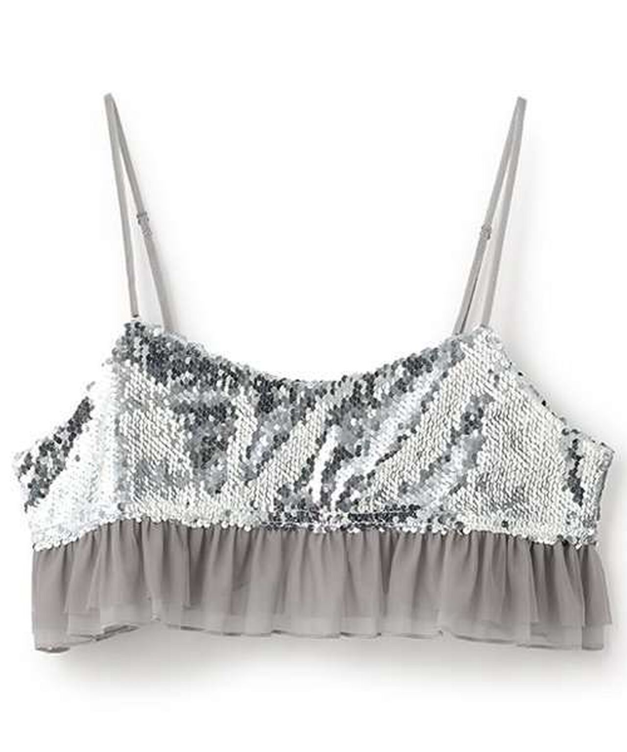 Sequin Bustier,Black, large image number 5