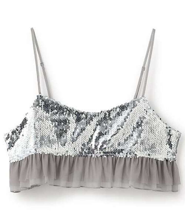 Sequin Bustier,Black, medium image number 5